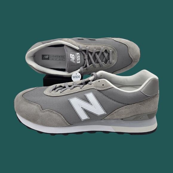 New Balance 515 (ML515GR3) Mens Sneakers Shoe Sz 14 Wide 4E Grey White Cushioned main image 9